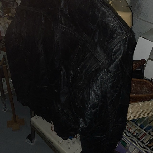 Italian Stone Genuine Leather Jacket - Picture 3 of 5